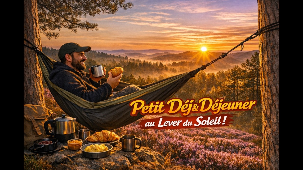 Petit déjeuner Et Déjeuner Dans La Forêt Sauvage à l'Aube / Seul Au Monde / Matos Titane