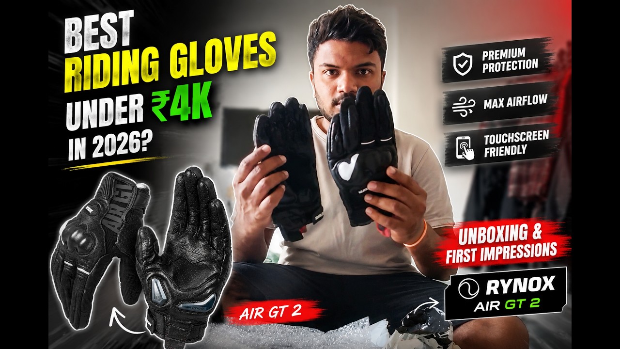 Best Riding Gloves Under ₹4K in 2026? | Rynox Air GT 2 Unboxing & First Impressions