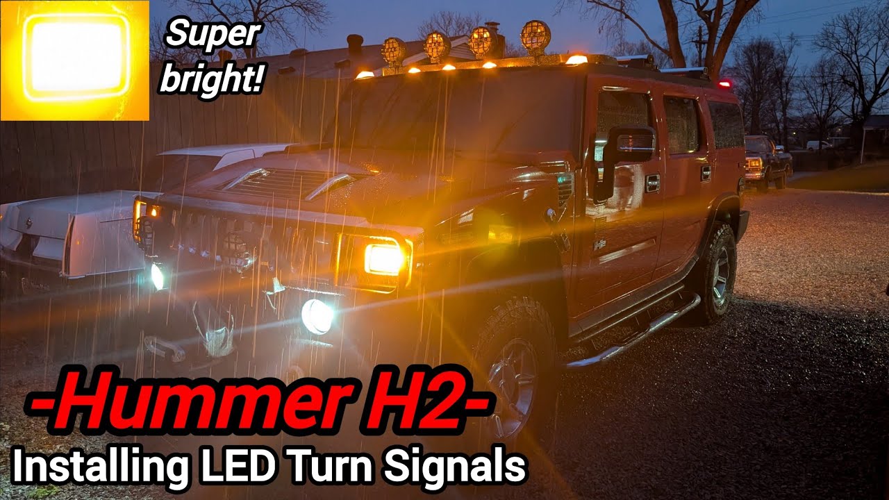 Hummer H2 LED Turn Signal Install - Fixing Shunting Side Marker Problems - Sealight 3157 LED
