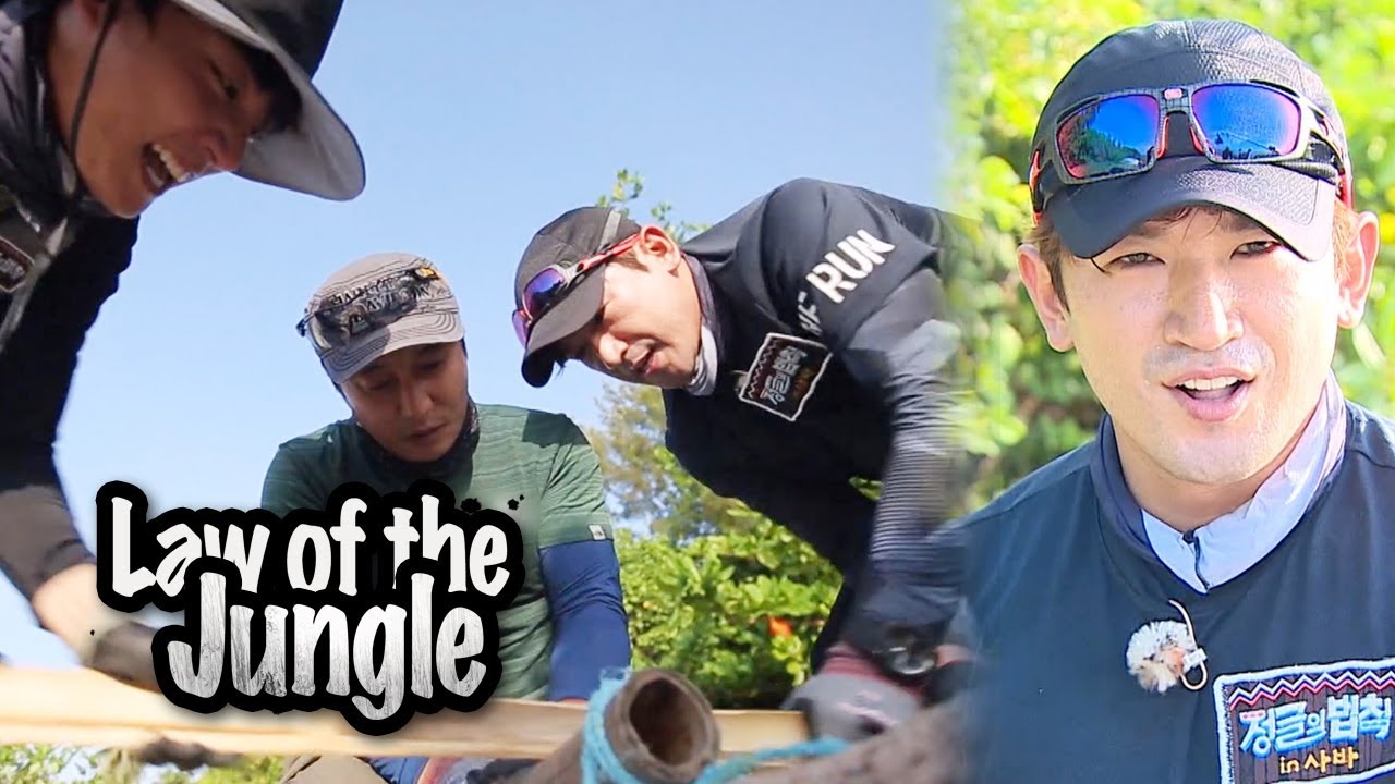 YoonSiYoon & LeeMinWoo, Is it Impossible to Build a Fire With Trash? [Law of the Jungle Ep 330]