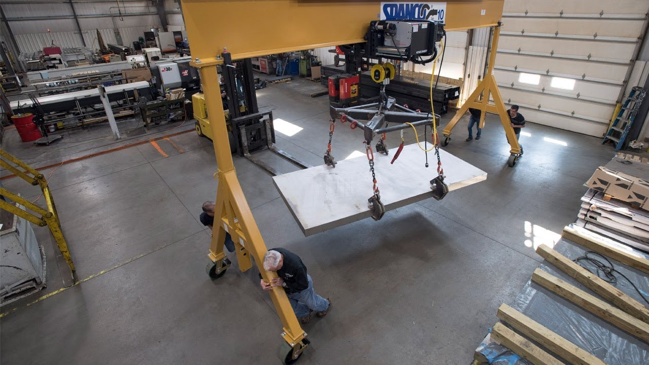 Spanco A-Series Gantry Crane with Nylacron™ Casters Testimonial