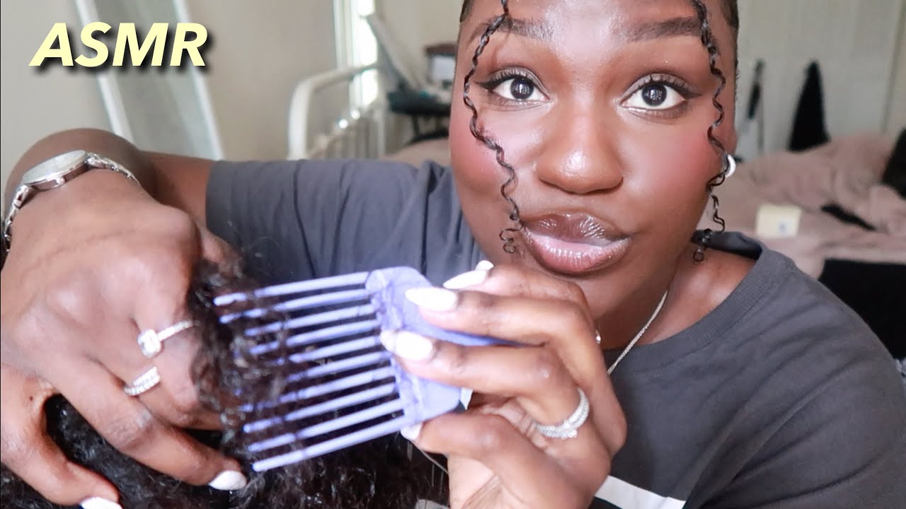 ASMR | The Class Gossip Gives An OBSESSED FRIEND Recap While Playing With Your Curly Hair!!