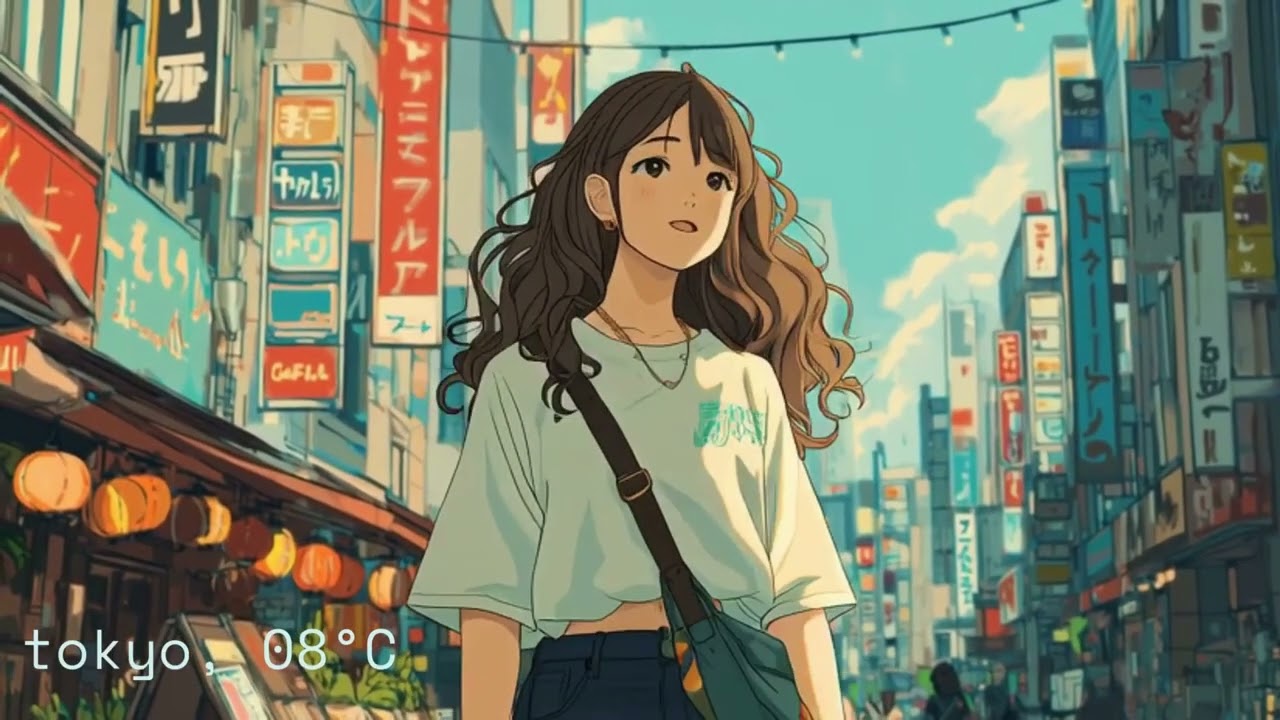 Tokyo Daily Lofi 🌸📚 Study/Work/Chill | Clear Sky Vibes