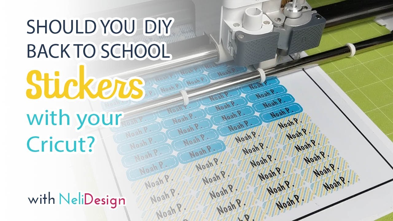 Should you make back to School identification Stickers with your Cricut and Printable vinyl?