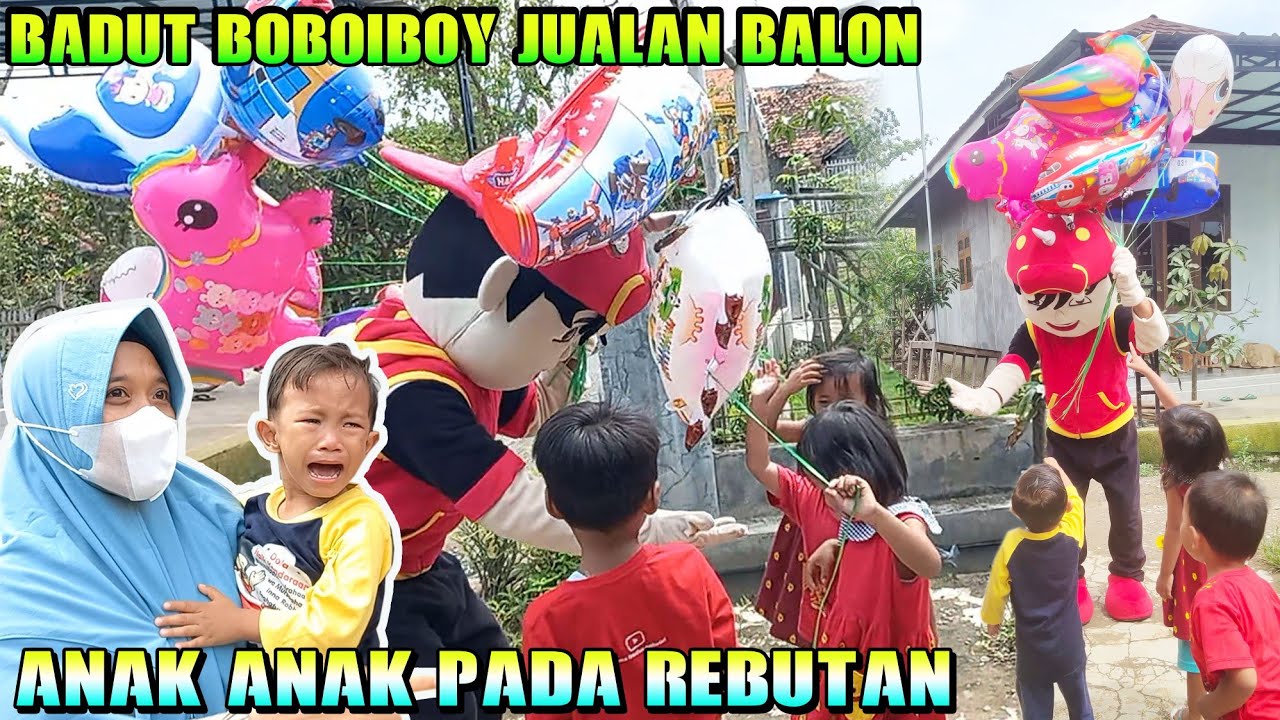 BADUT BOBOIBOY JADI TUKANG JUALAN BALON KELILING!!