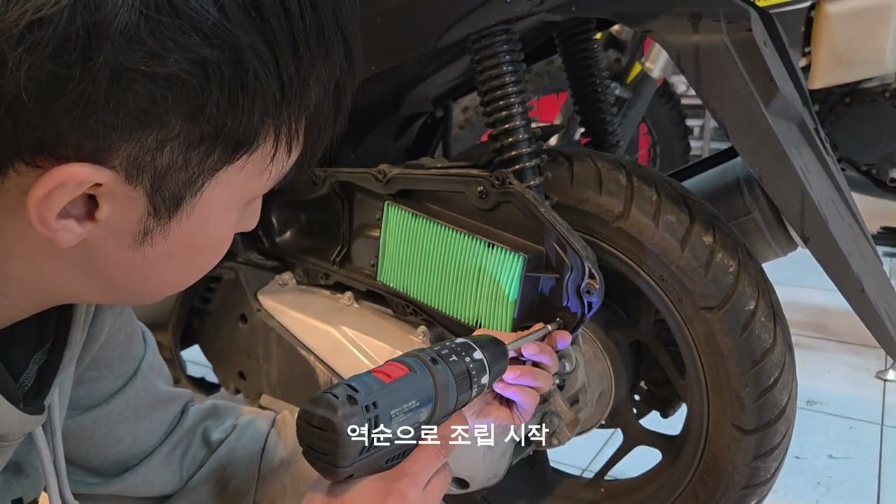 PCX125 (21-25) 코나츠 에어필터 교체 메뉴얼