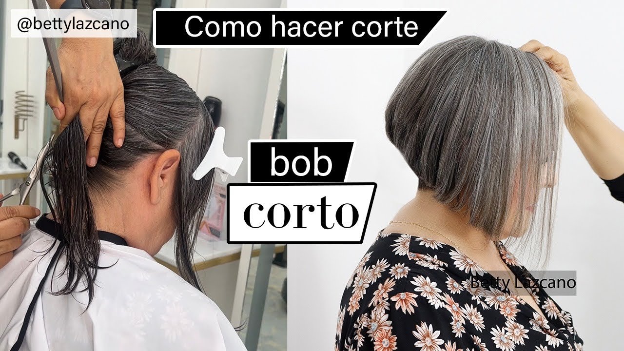 C&oacute;mo hacer corte BOB CORTO. Tienes CANAS ? LUCELAS como MONYPICE/@bettylazcano