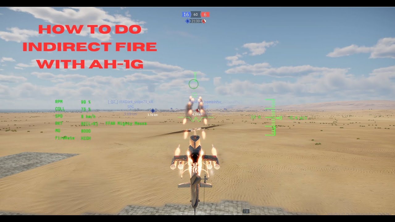 How to do indirect fire with AH 1G - War Thunder