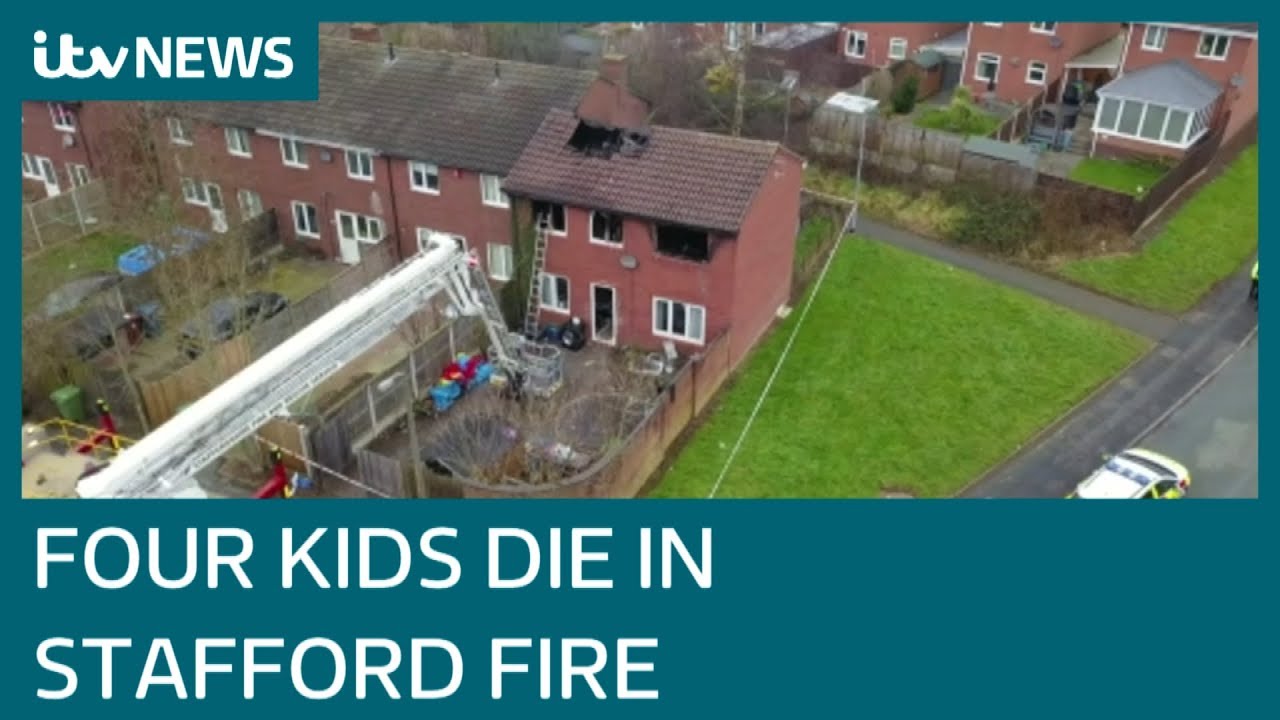 Four children die in Stafford house fire | ITV News