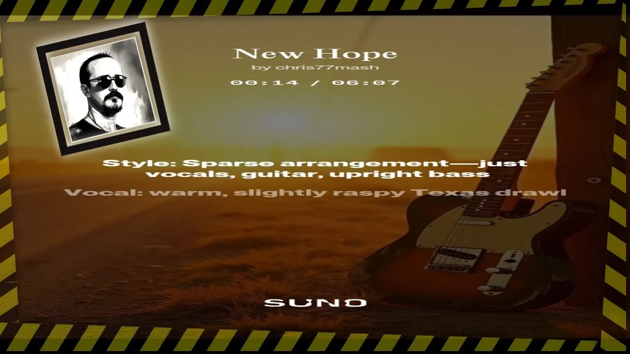 New Hope - Original Texas Blues Track | Soulful Guitar & Heartfelt Vocals