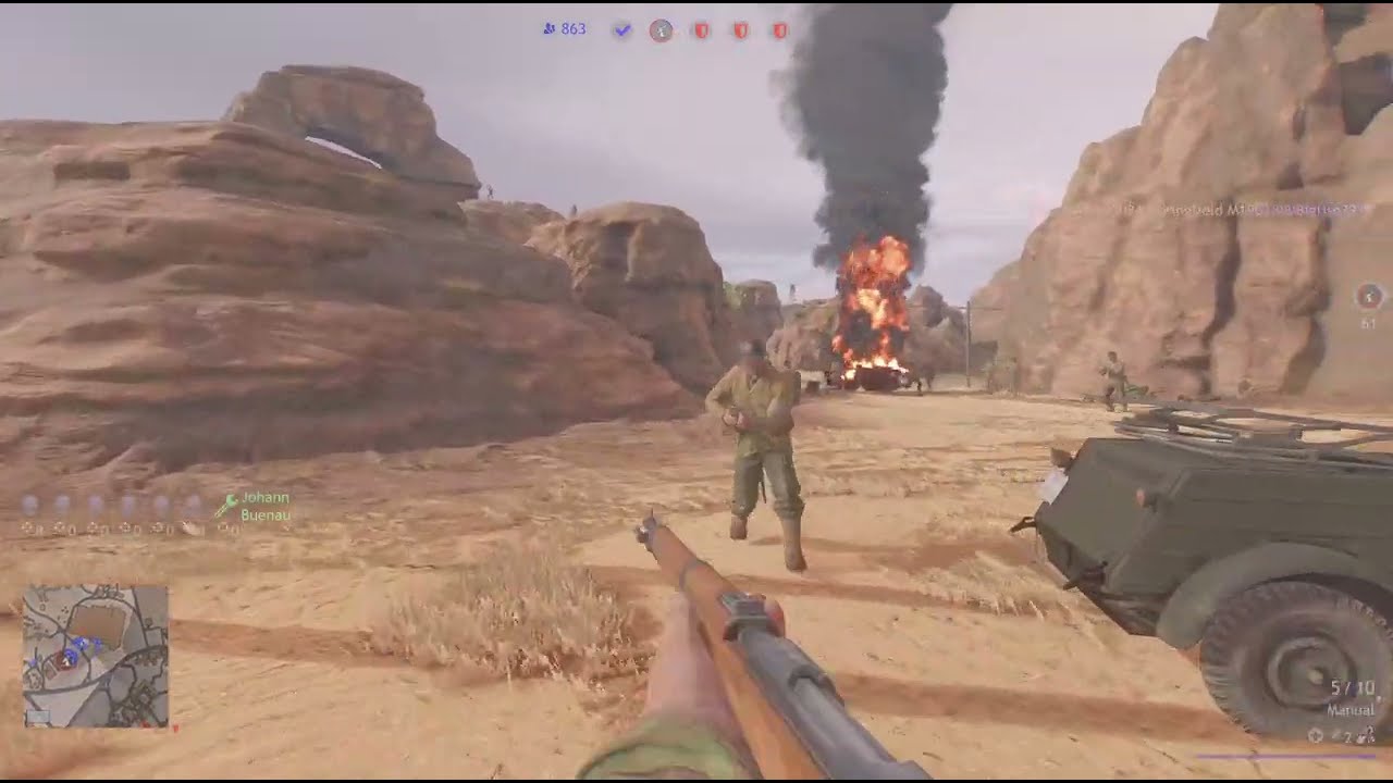 Enlisted(PS5)TUNISIA (Axis BR2)Kahif cave village West (Invasion)Attack/No Commentary 2603030552