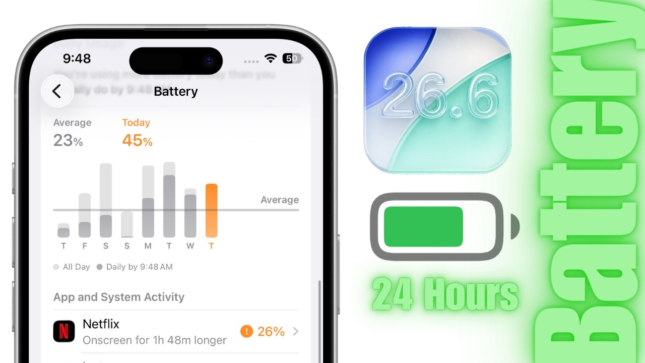 iOS 26.6: Время работы от аккумулятора и производительность (спустя 3 дня)