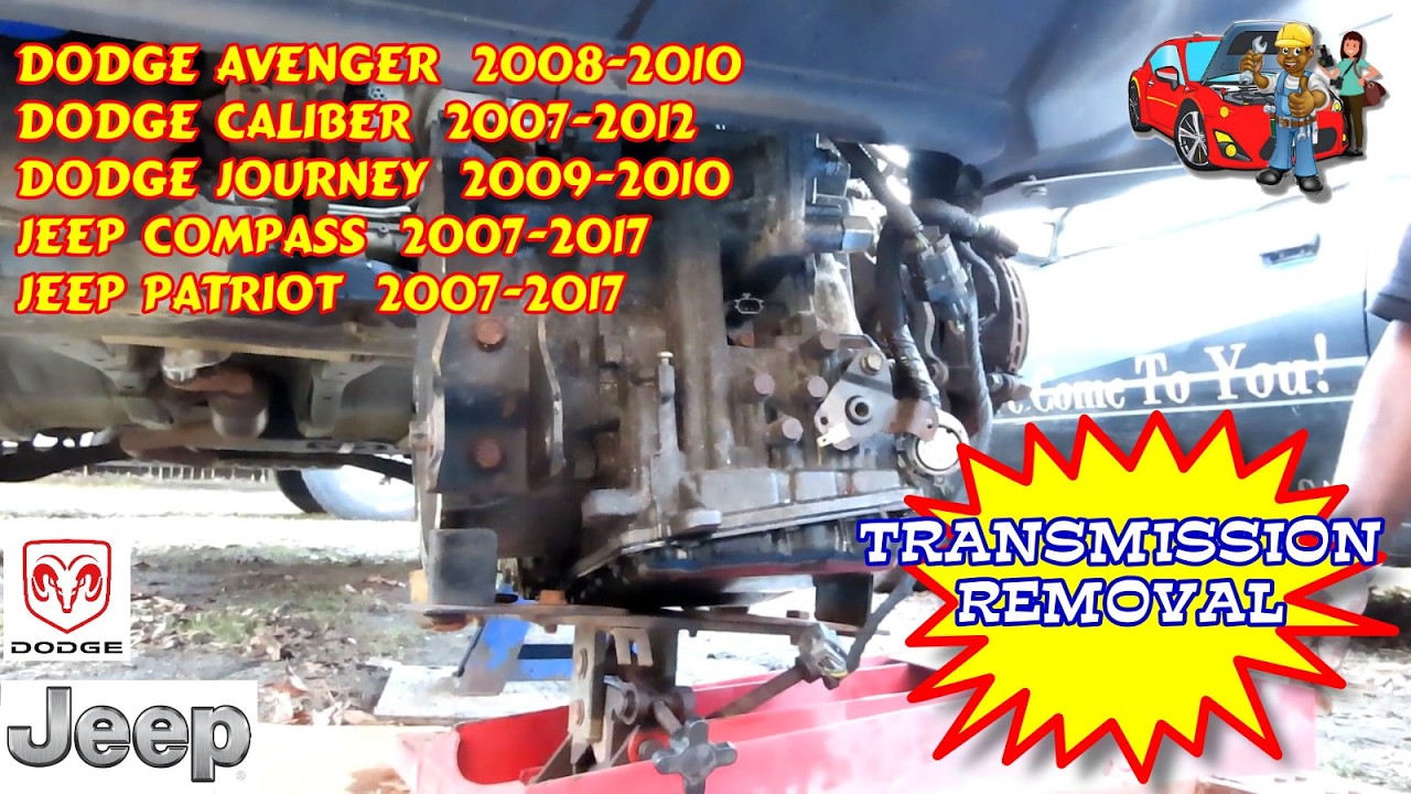 Снятие коробки передач Jeep Patriot JF011E RE0F10A 2007-2017