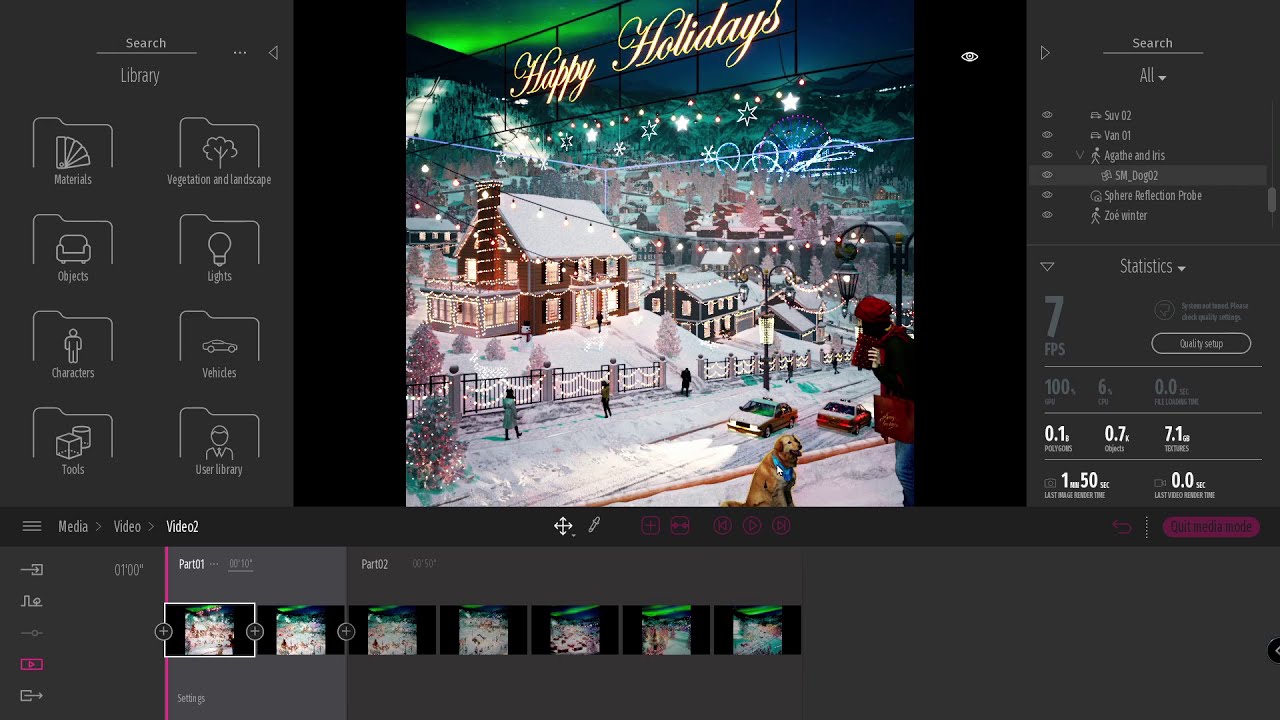 Screen Record: Twinmotion Challenge 5 - Winter Wonderland