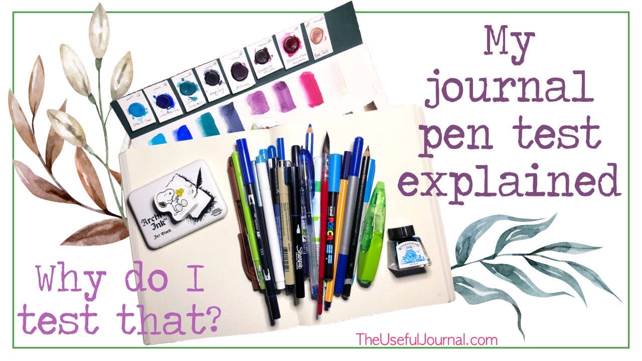 Dot grid journal pen test process