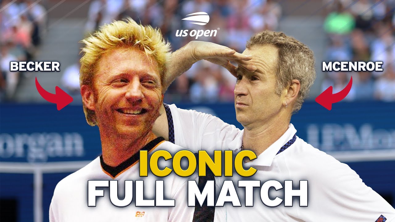 Incredible Exhibtion Match | Borris Becker vs. John McEnroe Iconic Full Match | 2002 US Open