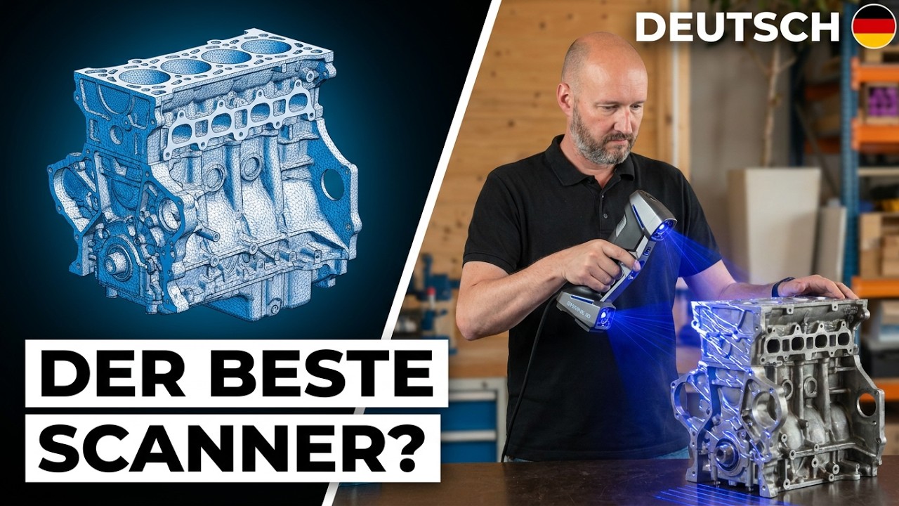 Shining 3D FreeScan Combo Erfahrung Deutsch - Unboxing, Test & Review