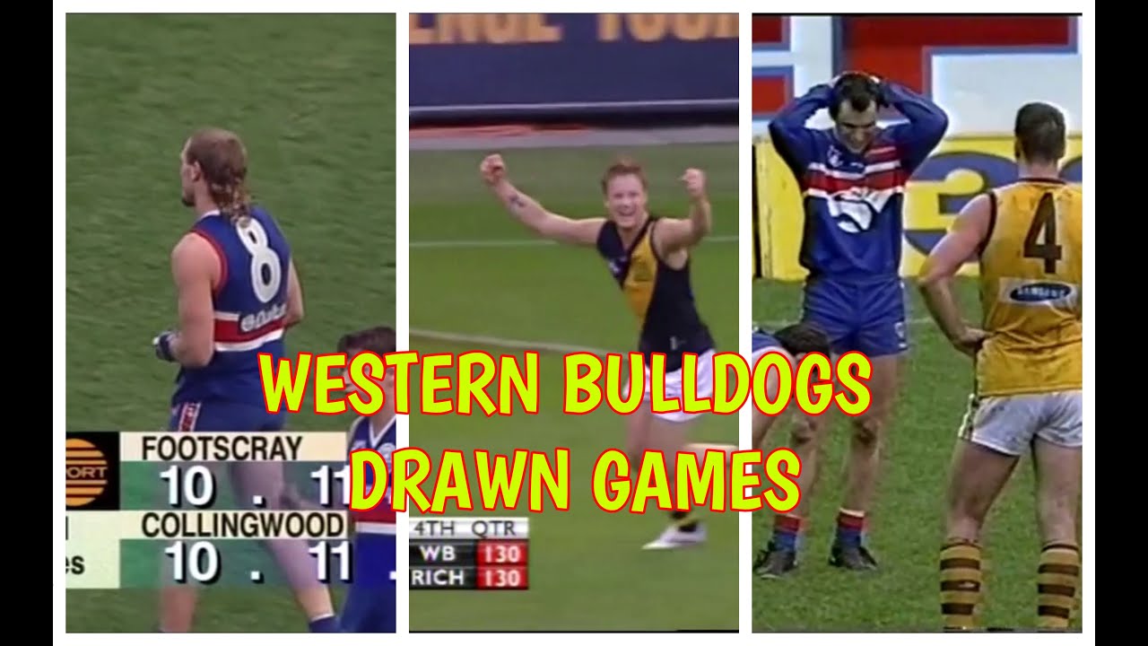 Every Drawn Western Bulldogs Game since 1990 (1990-2019)