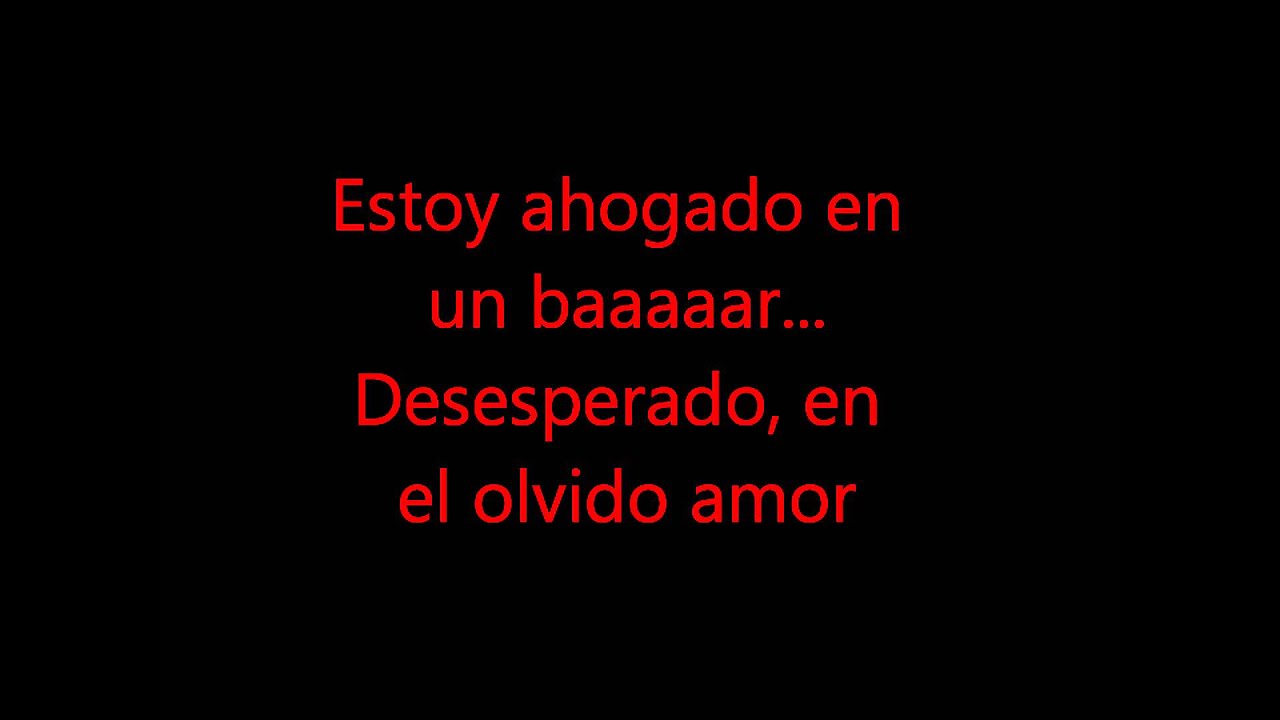 Maná - Clavado en un bar (Letras)