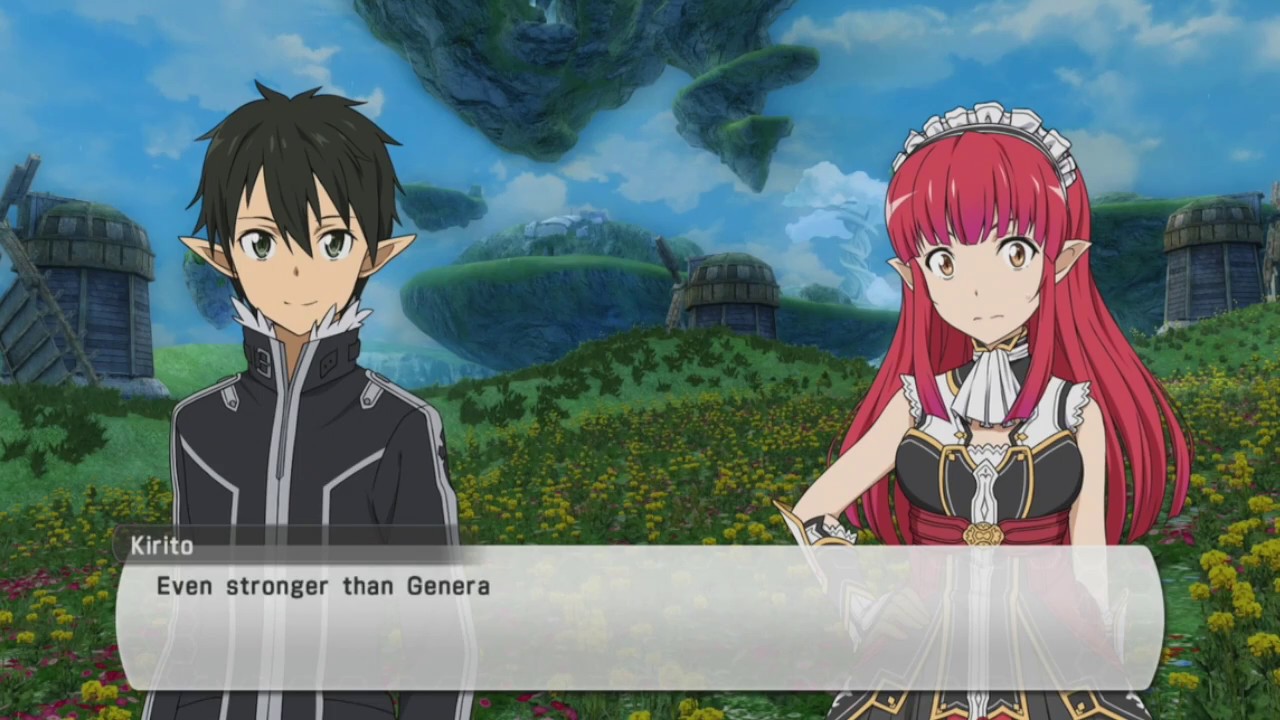 SAO Lost Song Kirito Vs Rain