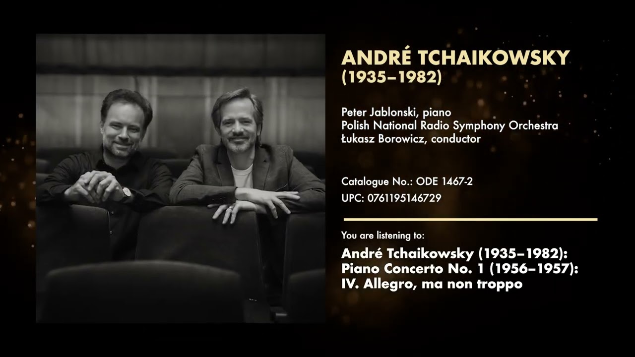 Ondine Releases 11/2025: André Tchaikowsky: Piano Concertos - Jablonski, NOSPR, Borowicz ODE 1467-2
