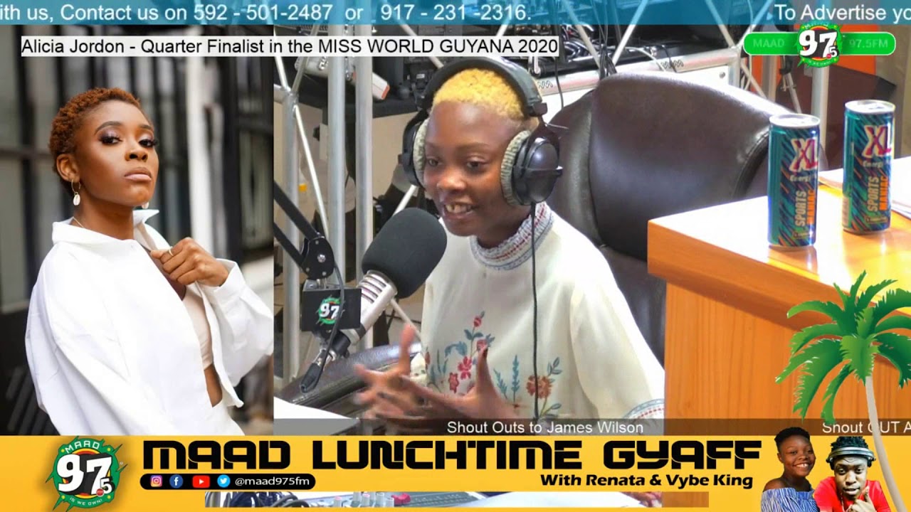Maad 97.5FM Radio Interview | Miss World Guyana 2020 Contestant
