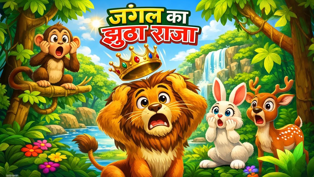 जंगल का झूठा राजा | Moral Story in Hindi | Bedtime Story for | Animation Hindi Kahani | Tirutoons 