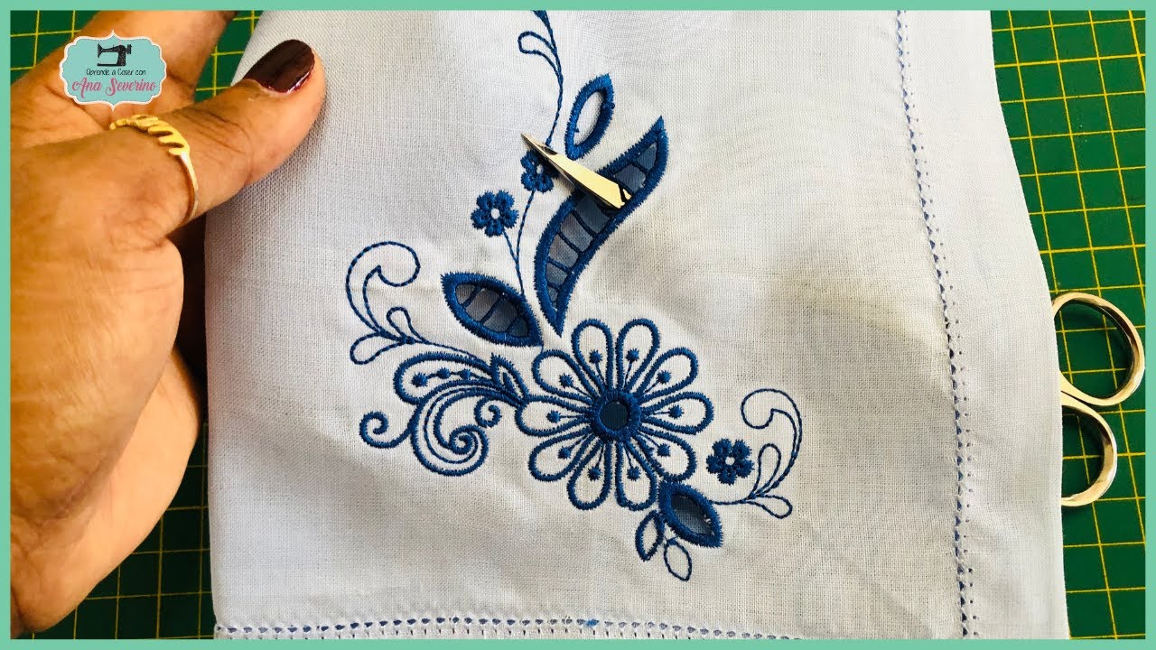 Técnica CUTWORK  _  Curso de Bordados a Máquina