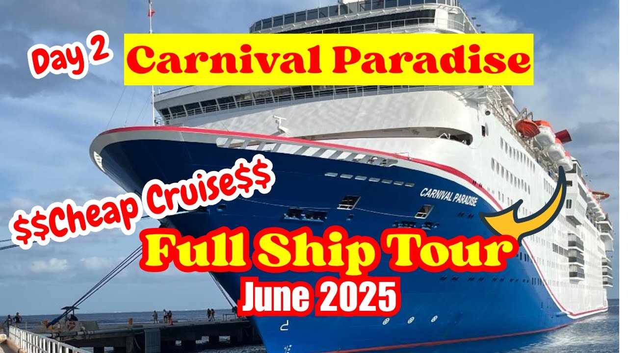 Carnival Paradise — полный круизный тур / июнь 2025 г. #круизныйтур