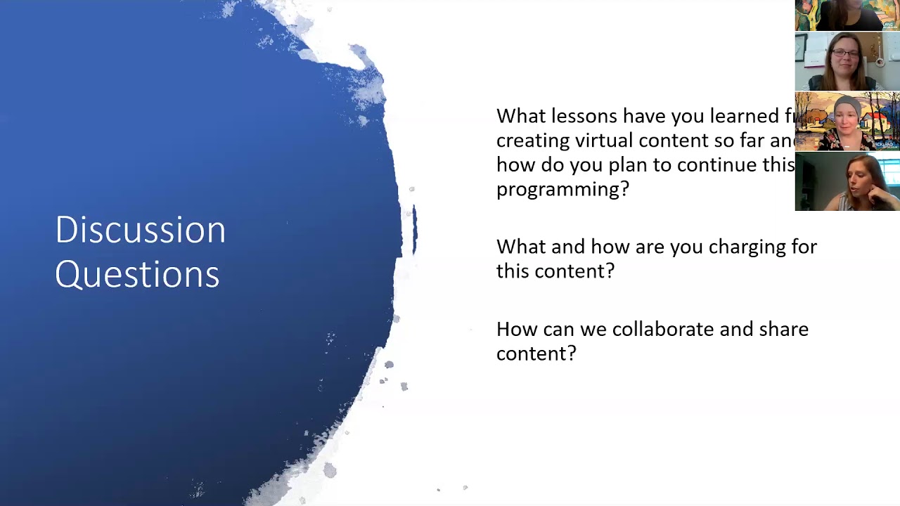 Virtual Discussion #3: Public Programs and Events