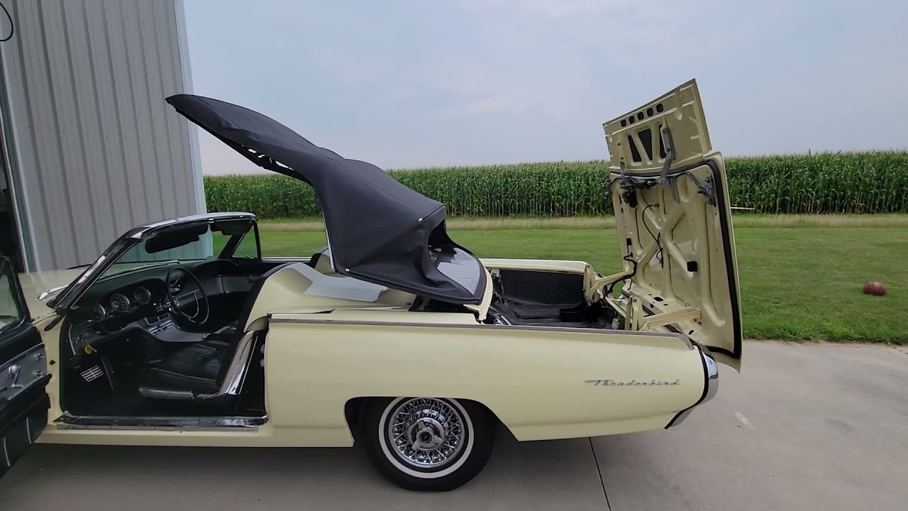 1963 Ford Thunderbird convertible top operation