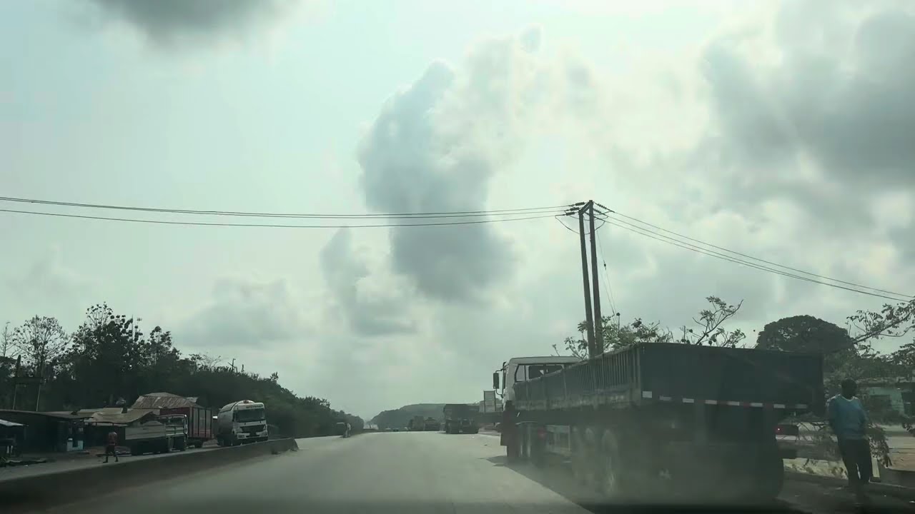 Benin Shagamu Express Way towards Ijebu Ode