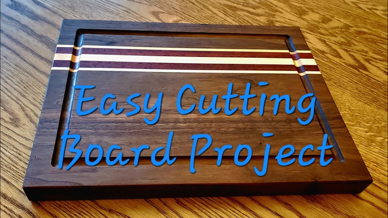 Making a Walnut, Maple, and Padauk Cutting Board | Easy Woodworking Project | W&I Woodworks