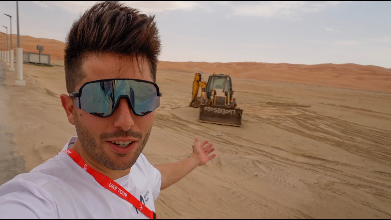 AVITUALLAMIENTO del UAE TOUR en EL DESIERTO 🏜️