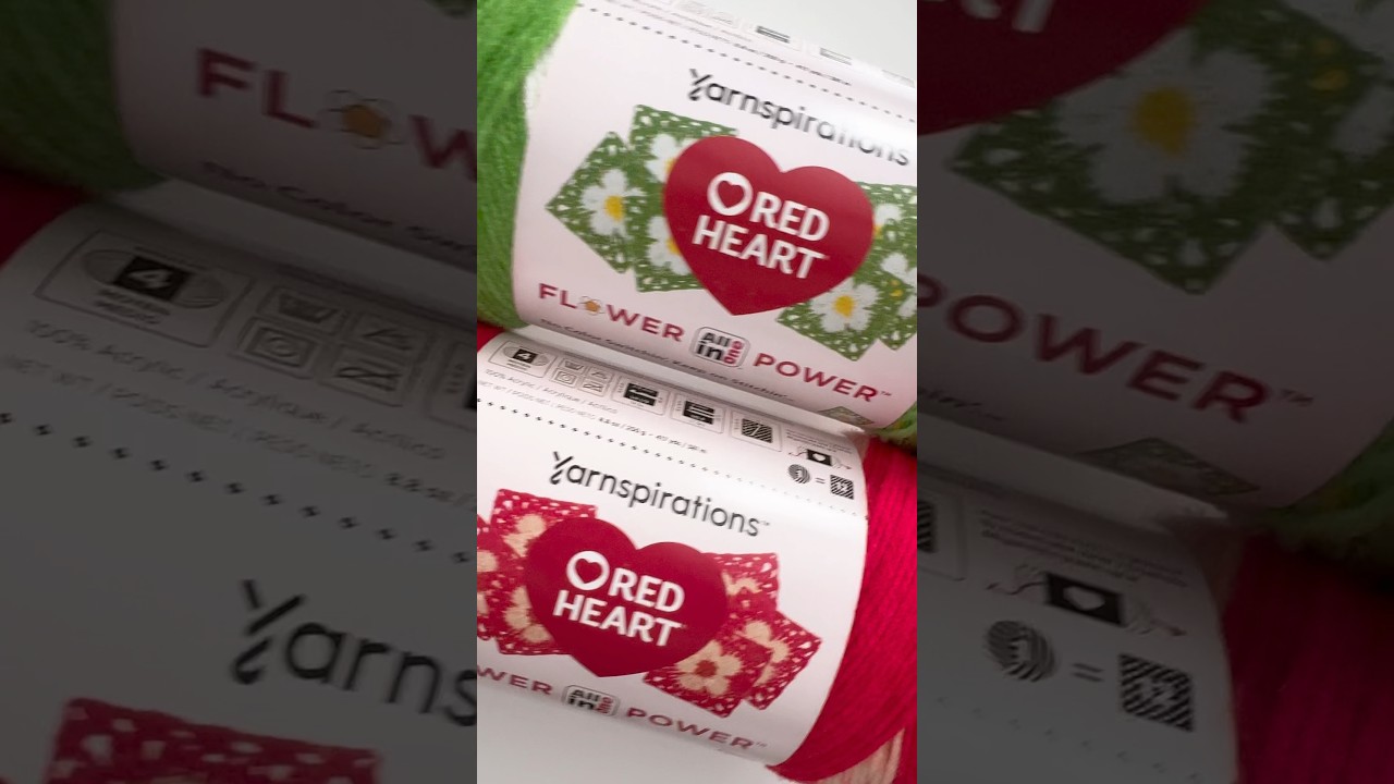 Новая универсальная пряжа Red Heart Flower Power!