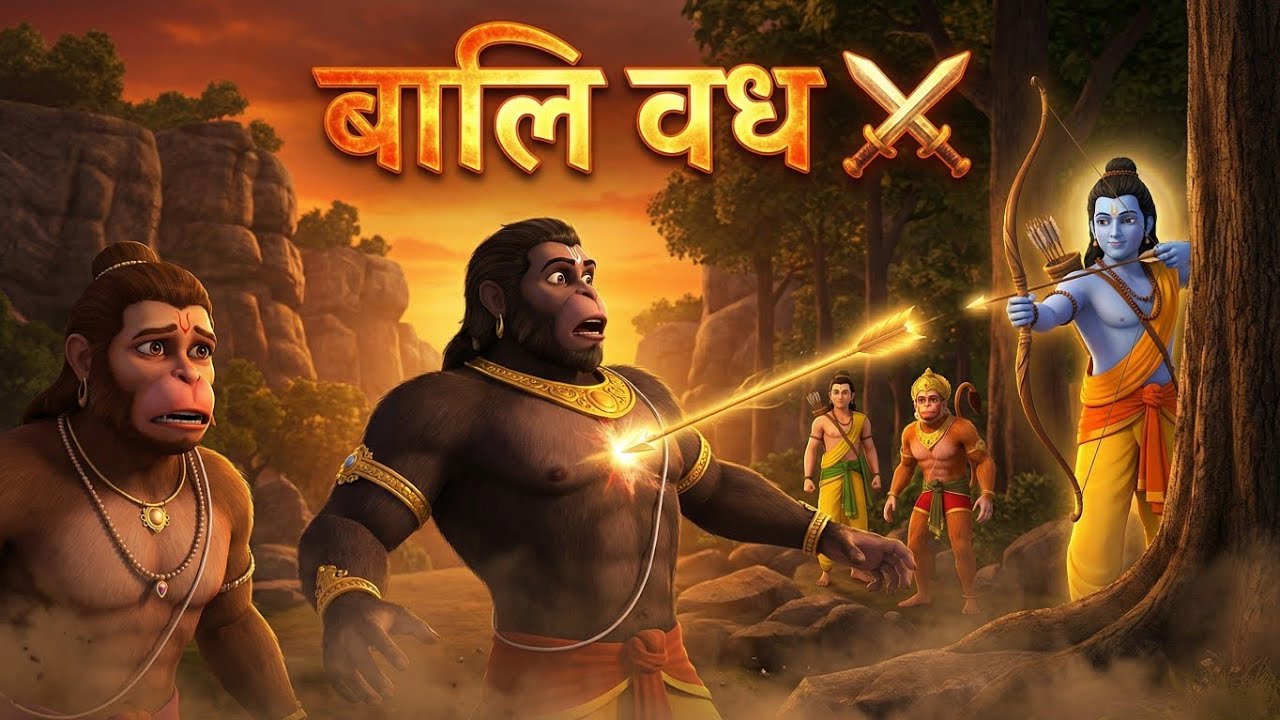 बालि वध ⚔️ | राम का पहला निर्णायक युद्ध | Ramayan 3D Animation | Episode - 11