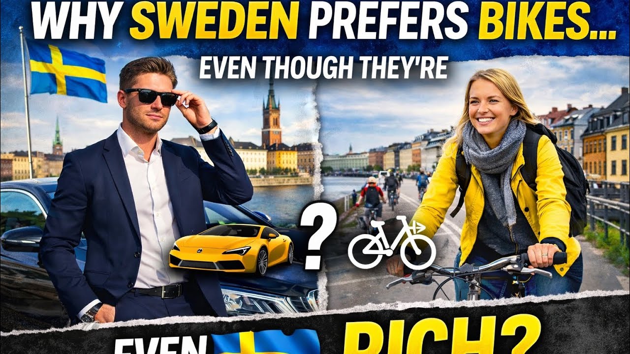 Why Sweden Prefers Bicycles… Even Though They’re Rich 🇸🇪 ||Sweden cycling culture #sweden