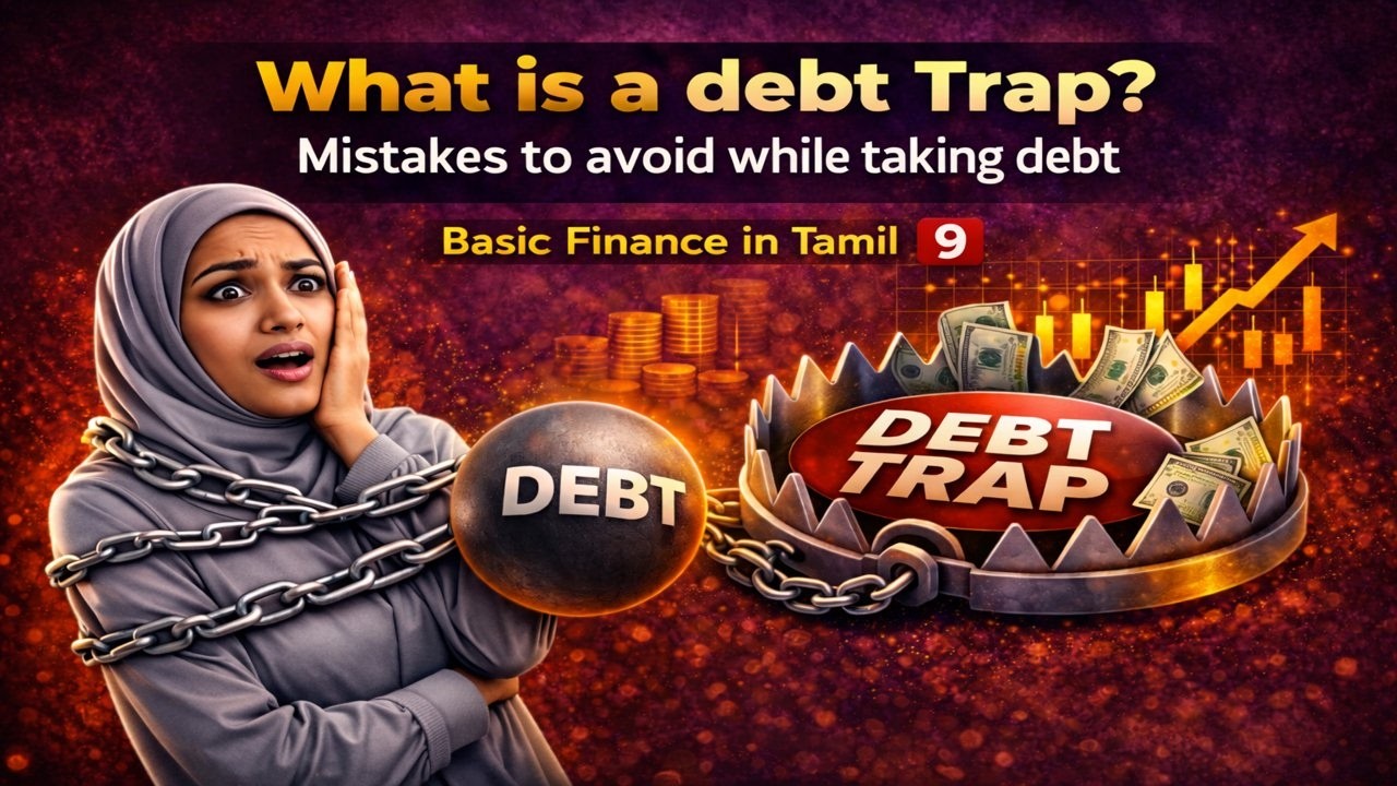 What is a debt Trap Mistakes to avoid while taking debt  Basic Finance in Tamil 9