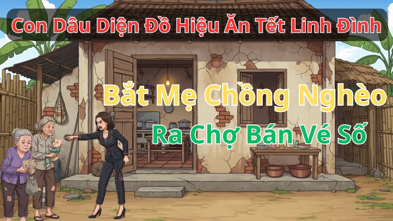 Con Dâu Diện Đồ Hiệu Ăn Tết Linh Đình, Bắt Mẹ Chồng Bán Vé Số Kiếm Tiền Nuôi Cháu|Chuyện Nhân Quả