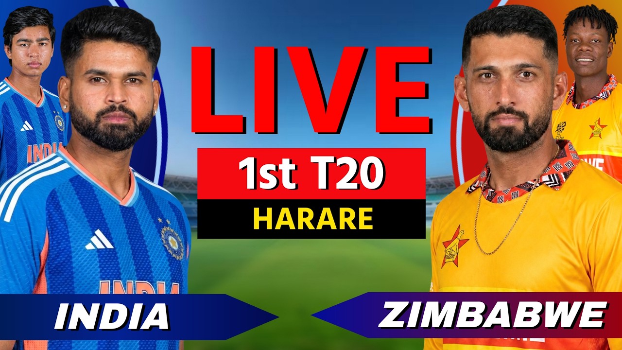 🔴 LIVE: IND vs ZIM, 1st T20I 2026, Live Cricket Match Scores, Commentary, India vs Zimbabwe