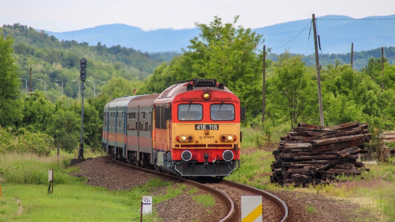 Vonatok a 81-es (Hatvan-Somoskőújfalu) vasútvonalon//2025.05.27-06.06 Tavaszi vágányzár
