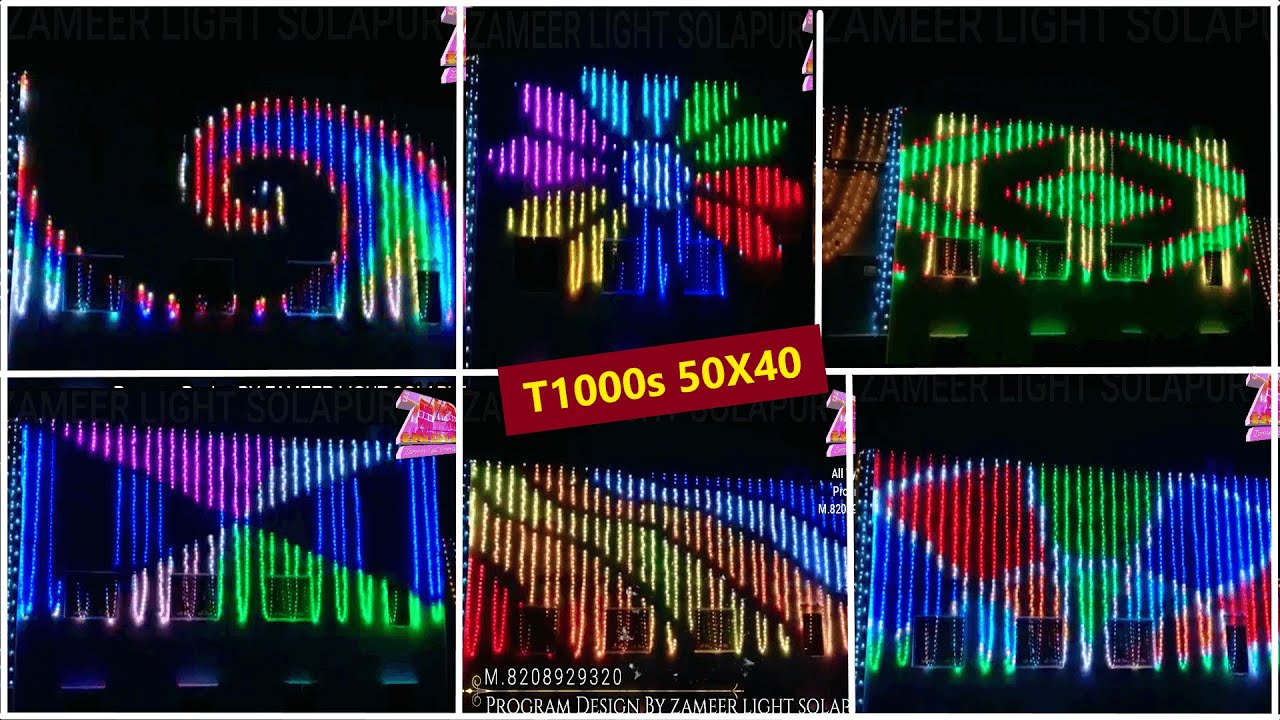 Diwali Lighting T1000s New 3D Designs #Pixelled || For Data 8208929320||