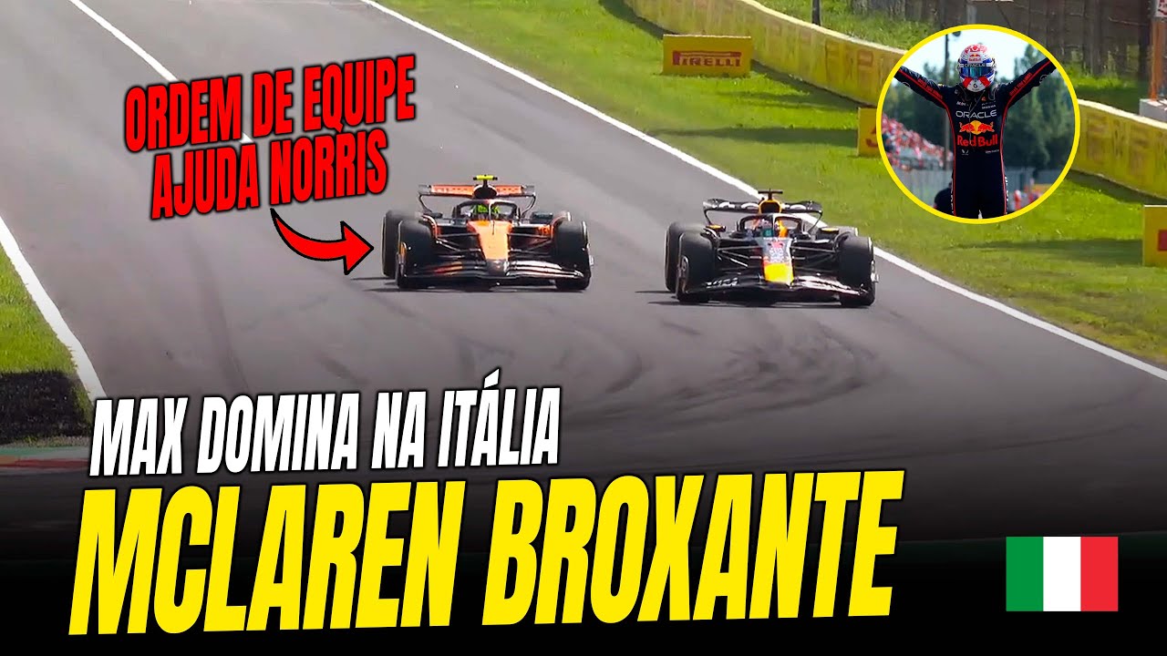 🚨GP IT&Aacute;LIA: MAX VENCE MCLAREN BROXANTE EM MONZA!