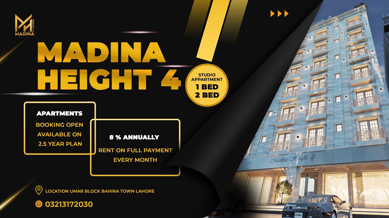 NEW DEAL IN BAHRIA TOWN LAHORE - MADINA HEIGHTS 4 -