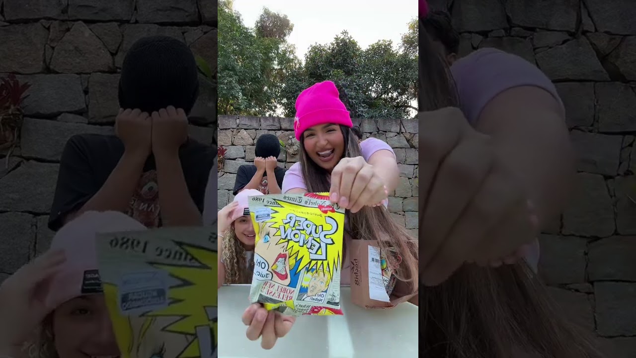 Kysha e Mine provando doce - Super Lemon 🍋