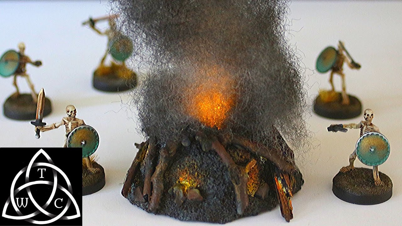 Make Fire for D&D with Removable LED Lights