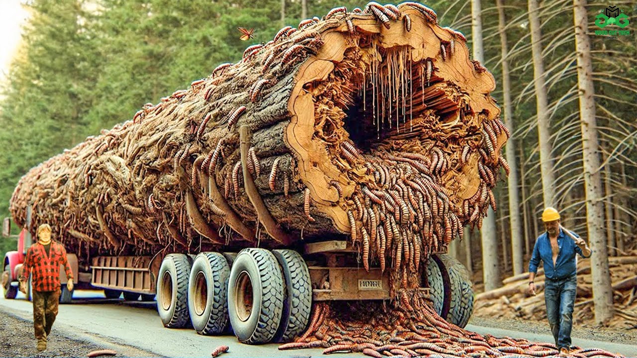 Firewood Processing Machine | World's Fastest Modern Wood Cutting Chainsaw Technology #6