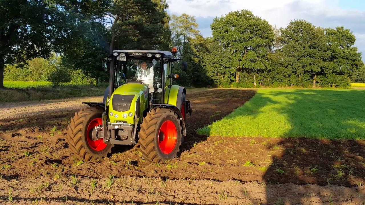 Stoppelsturz mit Claas Axos 310 und 2m Scheibenegge