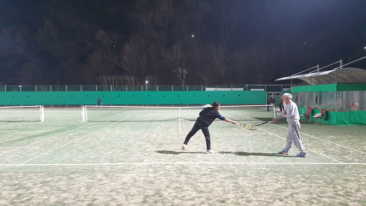 테니스 게임, 양주테니스클럽 정해남 박동순 이종현 김영길