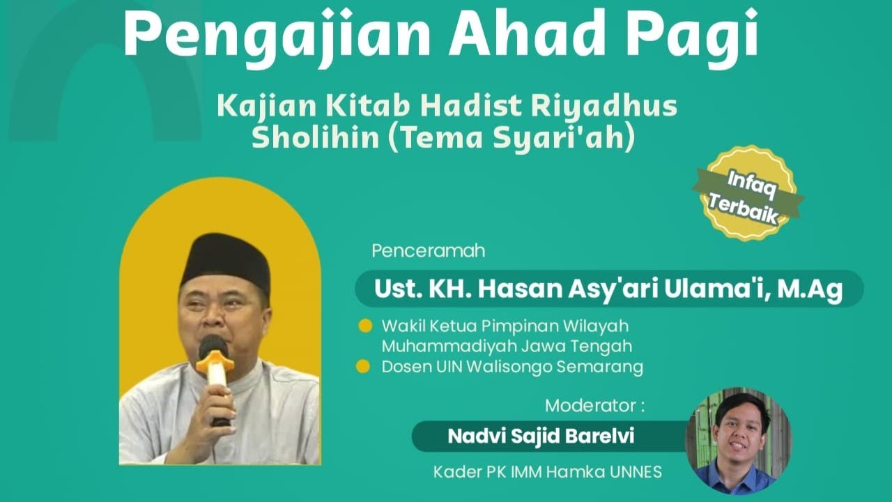 🔴 [LIVE] PENGAJIAN AHAD PAGI PCM GUNUNGPATI II  - Bersama Ust. KH. Hasan Asy'ari Ulama'i, M.Ag